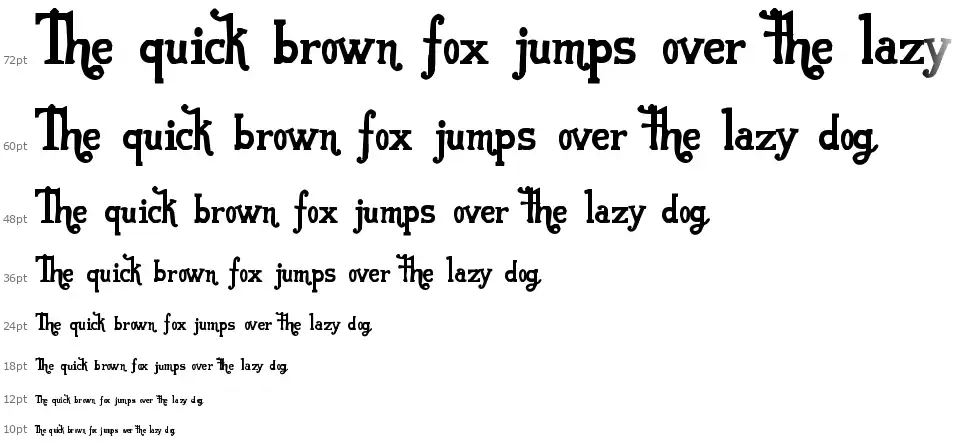 VonFont font Waterfall