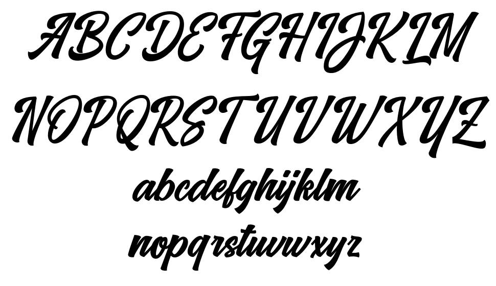 Vrindals Script フォント 標本