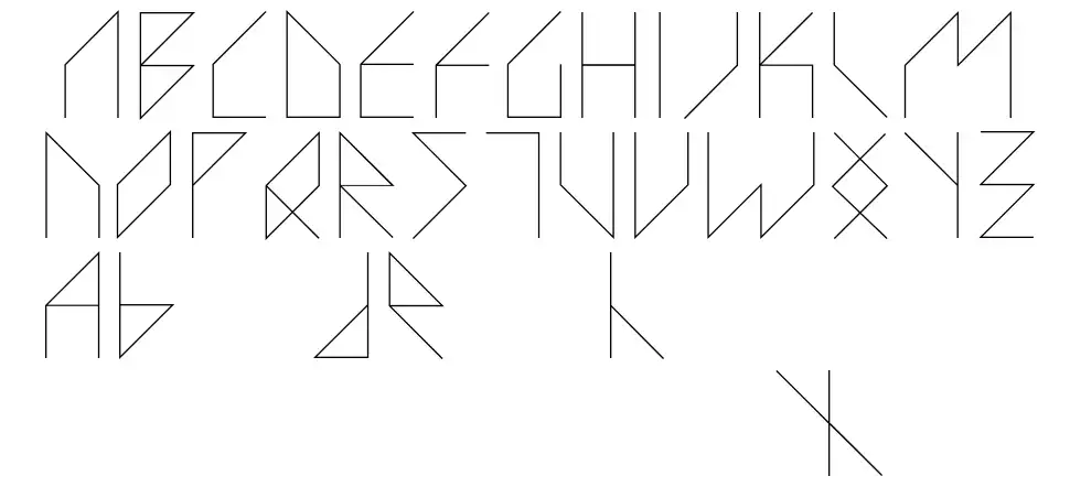 VS Lazor Racorfont specimens