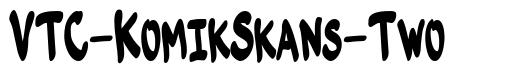 VTC-KomikSkans-Two schriftart