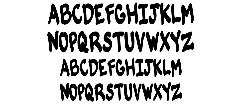 VTC-KomikSkans-Two font specimens