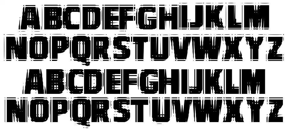 VTC Bad Vision font specimens