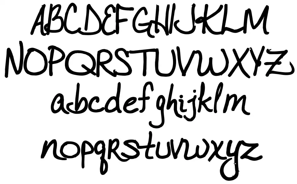 VTC Joelene Handfont specimens