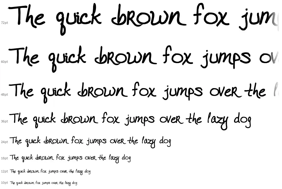 VTC Joelene Handfont waterfall