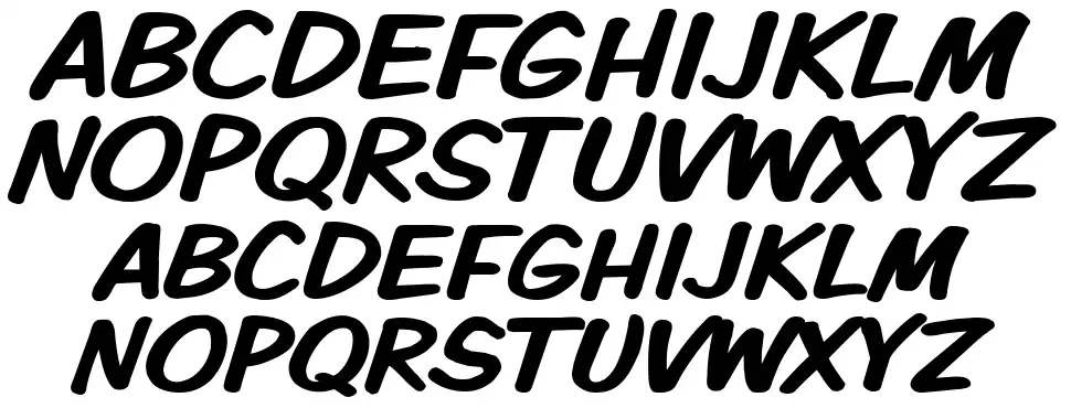 VTC Komixationfont specimens