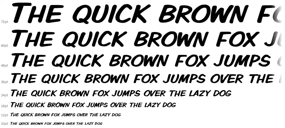 VTC Komixationfont waterfall