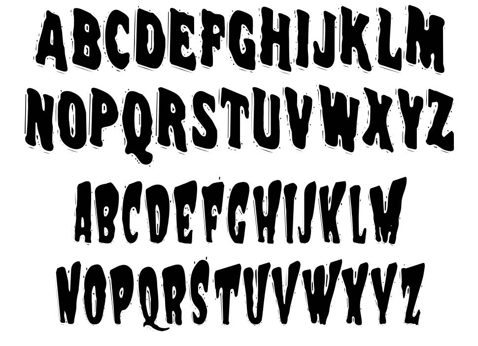 VTC Night of the dead corrupt font