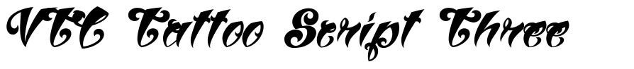 VTC Tattoo Script Three font