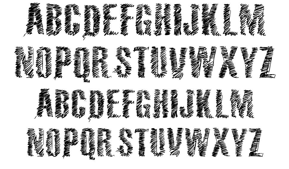 VTKS 36 font specimens