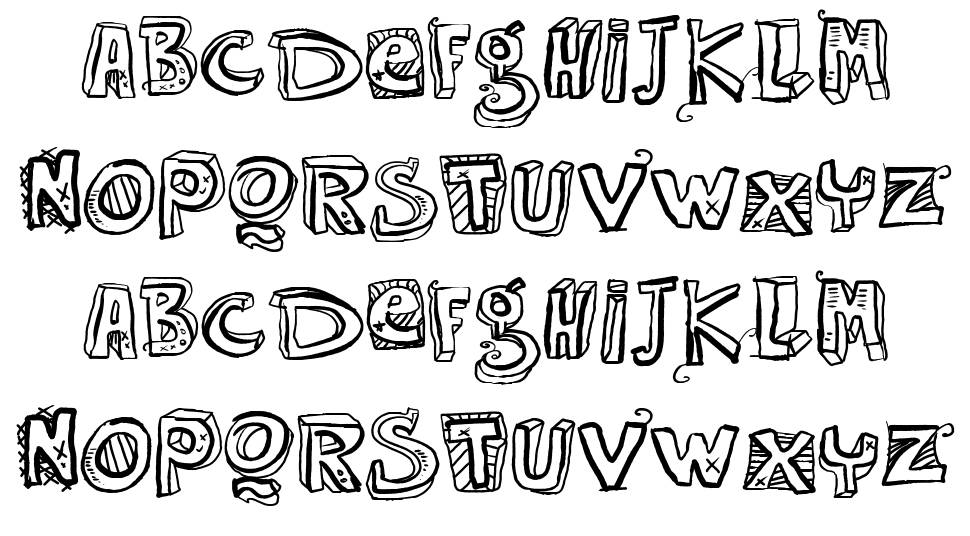 VTKS Easy Way font specimens