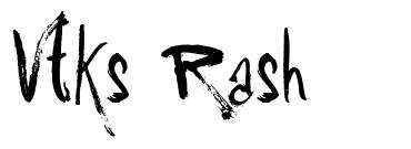 Vtks Rash schriftart