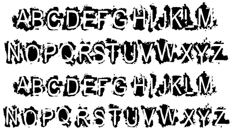 VTKS Refused font specimens