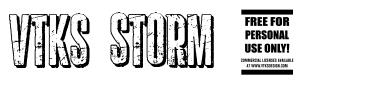 Vtks Storm 2 шрифт