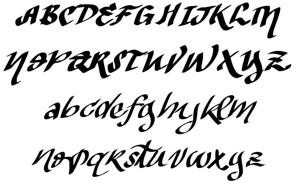 Vtks The Dark font specimens
