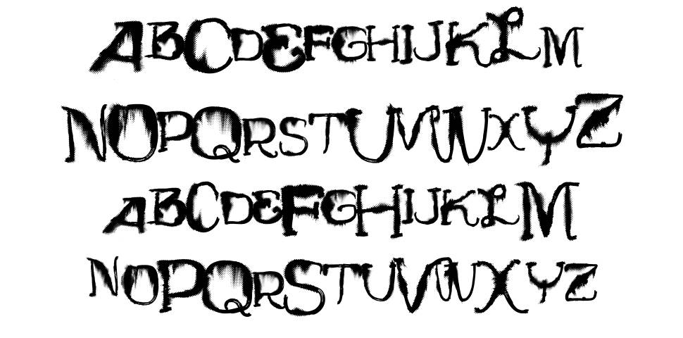 Vtks Total Flex Disturbed font specimens