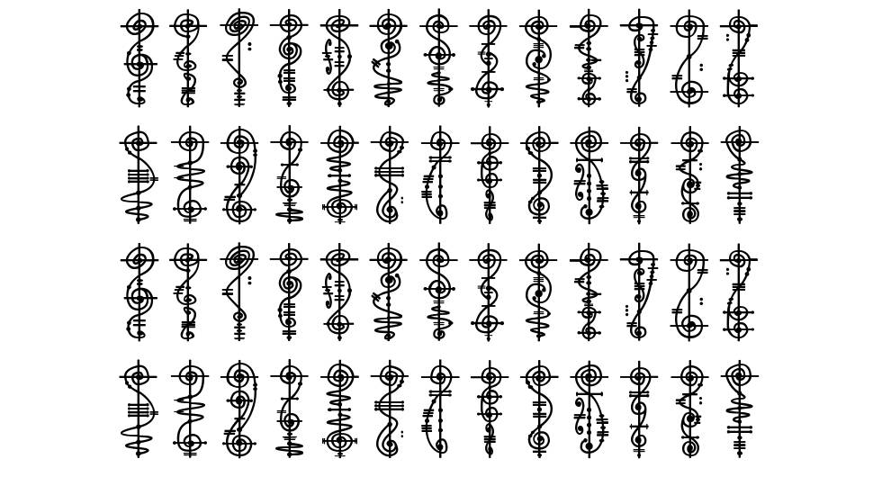 Vulcan Script font specimens