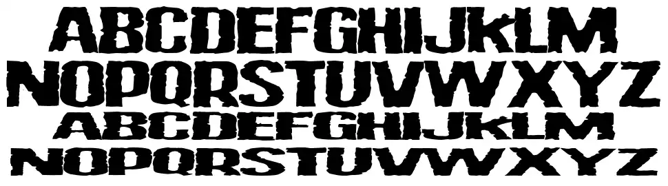 Vulgar Display Of Power font specimens