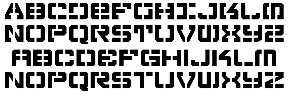 Vyper font specimens