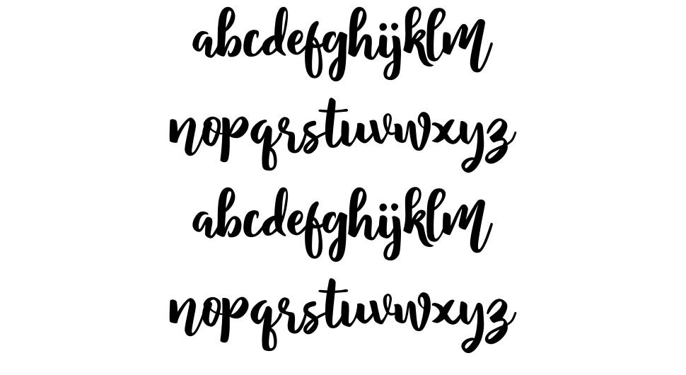 Wagged font Örnekler