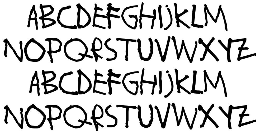 Wahroonga font Örnekler