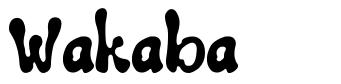 Wakaba 字形