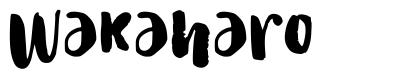 Wakaharo шрифт