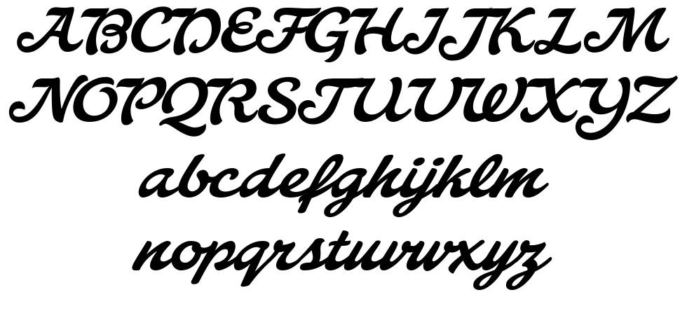 Walecriture 字形 标本