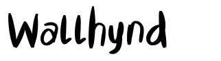 Wallhynd шрифт
