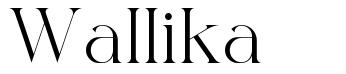 Wallika шрифт