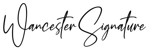 Wancester Signature czcionka
