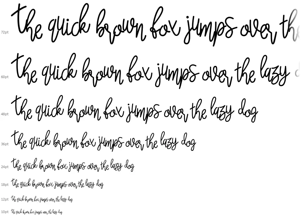 Wanda Scriptfont waterfall