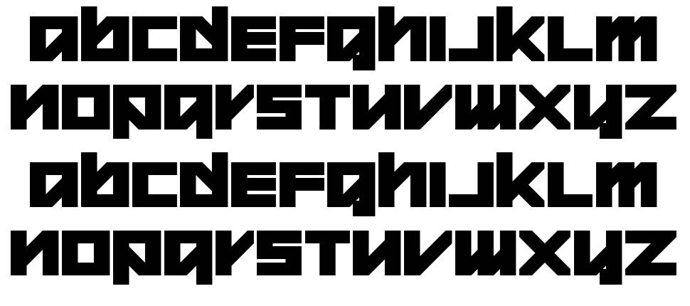 Warheed font specimens