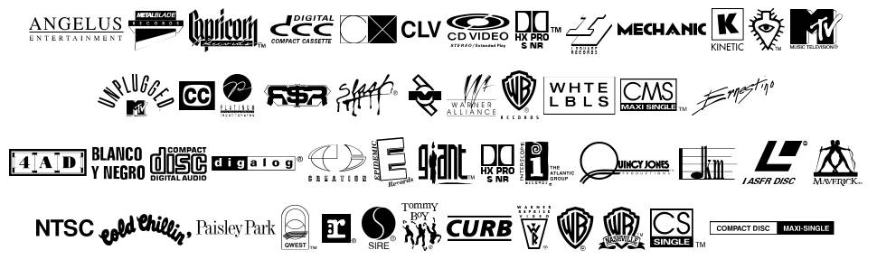 Warner Logo Font Nine schriftart