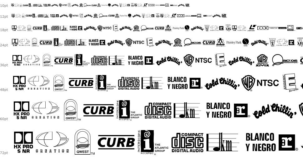 Warner Logo Font Nine font Şelale