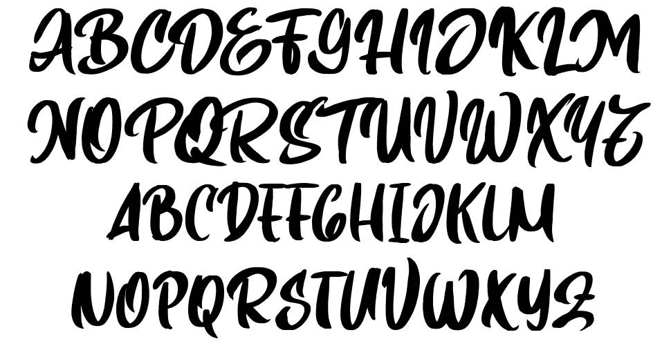 Warox font specimens