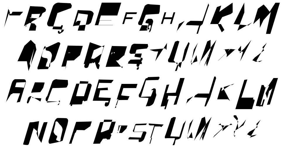 WarpStorm font specimens