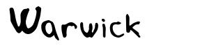 Warwick font