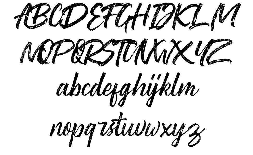 Washington Rough Script font specimens