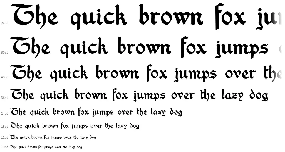 Washington Textfont waterfall