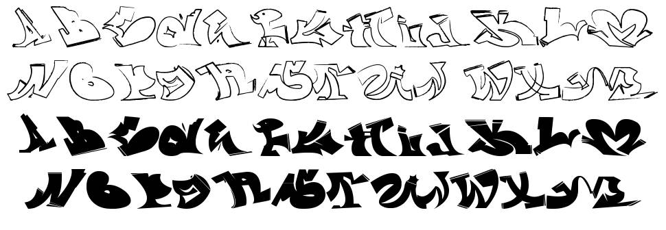 Wassimo Graffiti 字形 标本
