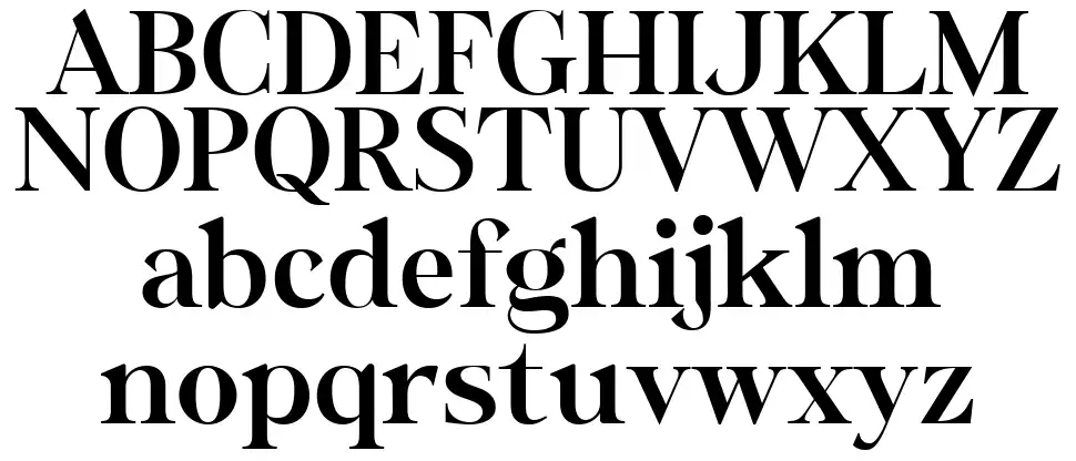 Wastinger Displayfont specimens