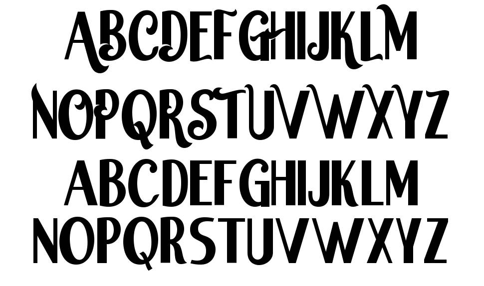 Watched font specimens