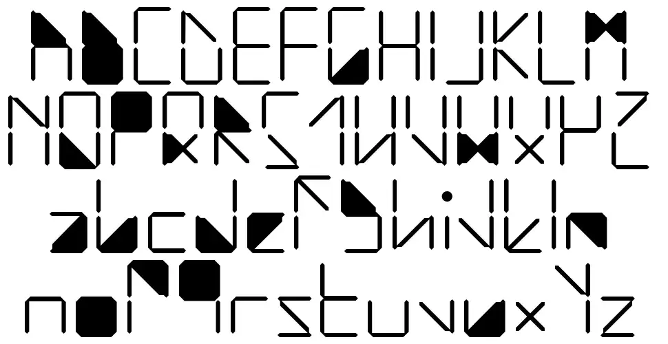 Water in my Casio font by Xavier Puig FontRiver