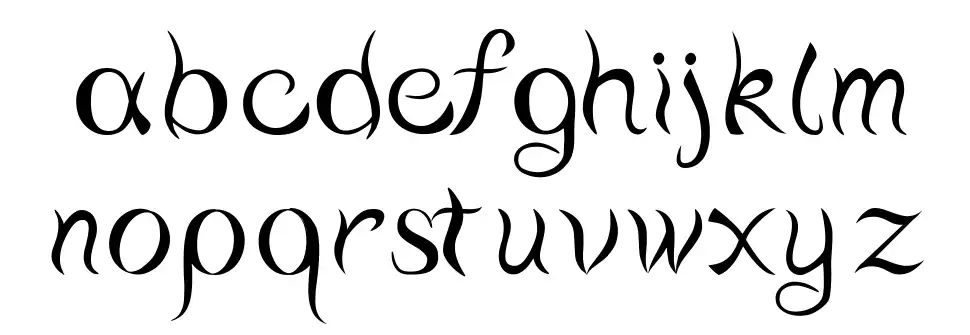 Water scriptfont specimens