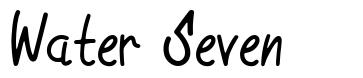 Water Seven font
