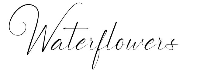Waterflowers font