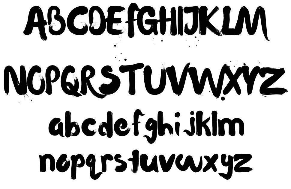 Waterlily písmo Exempláře