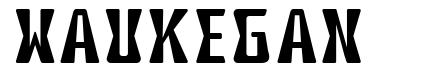 Waukegan font