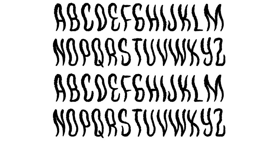 Waves Killer font specimens