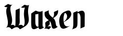 Waxen шрифт